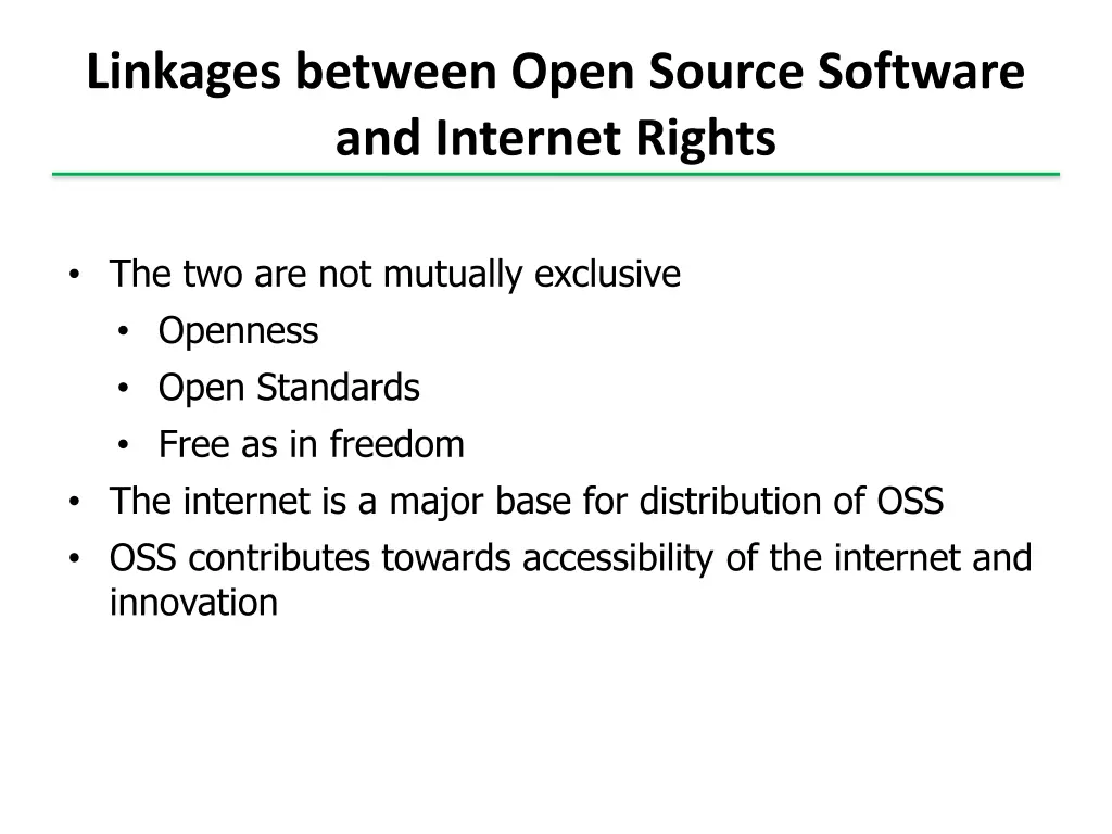 linkages between open source software