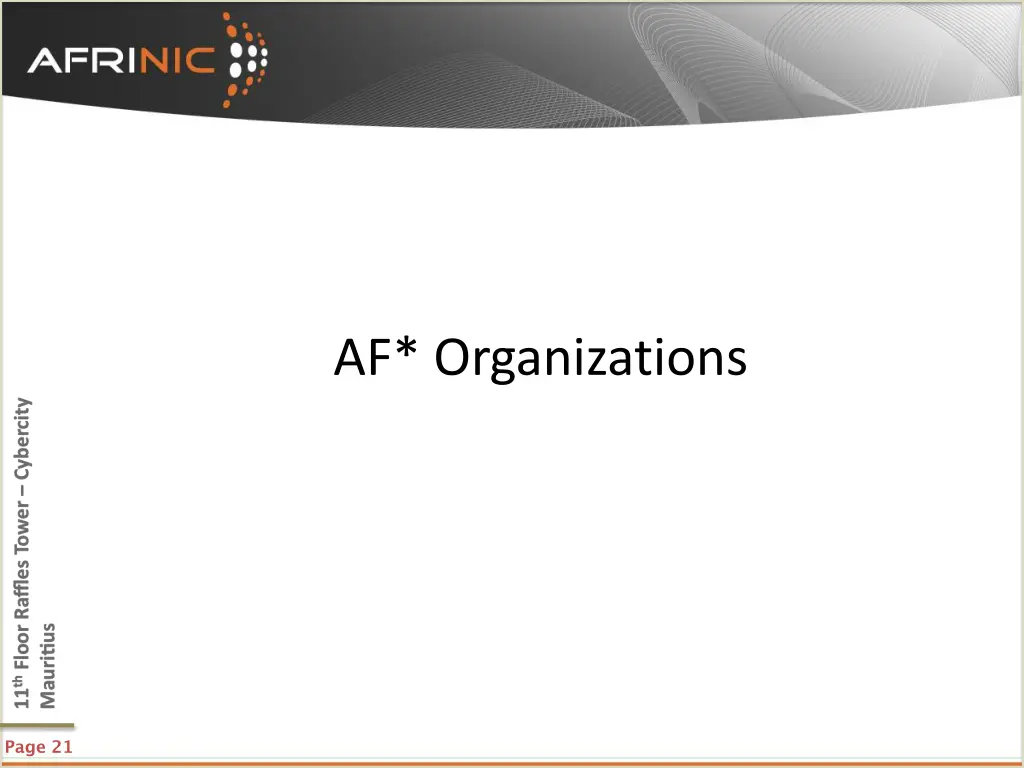af organizations