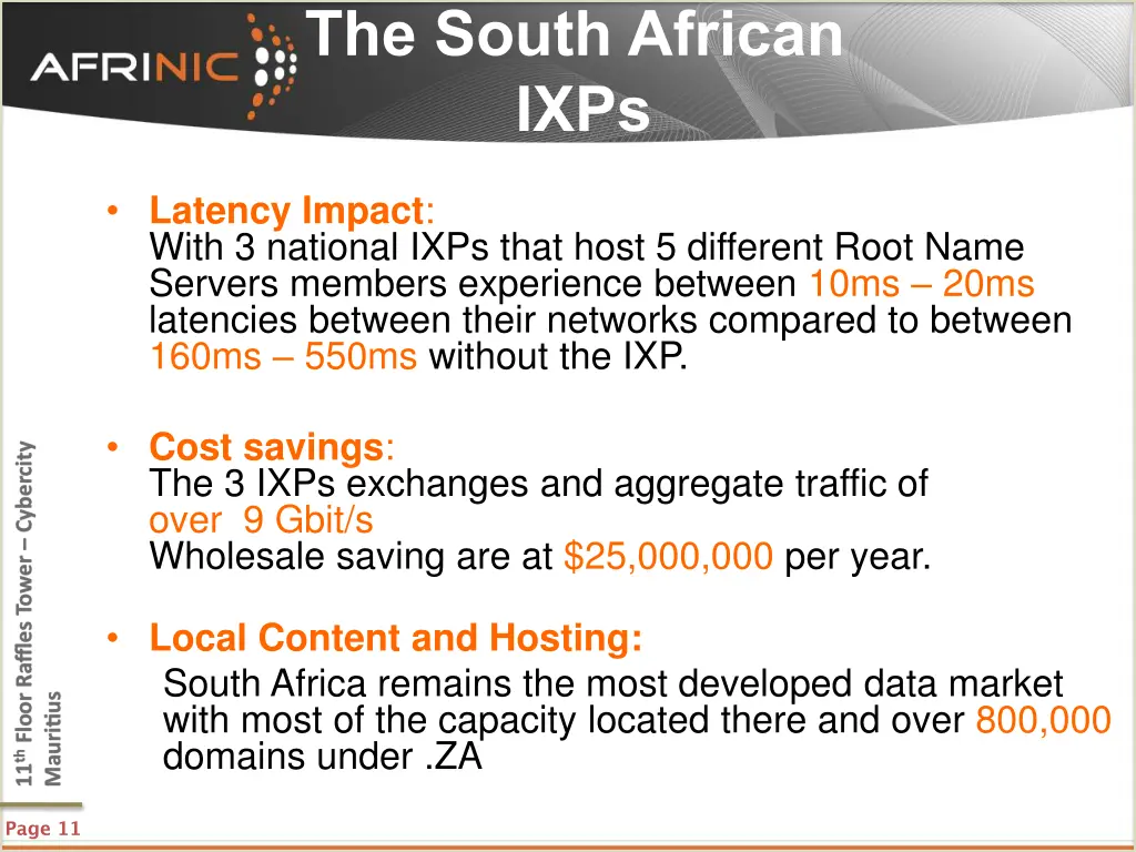 the south african ixps