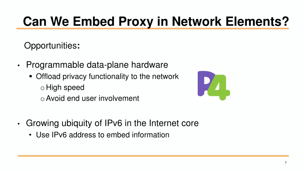 can we embed proxy in network elements