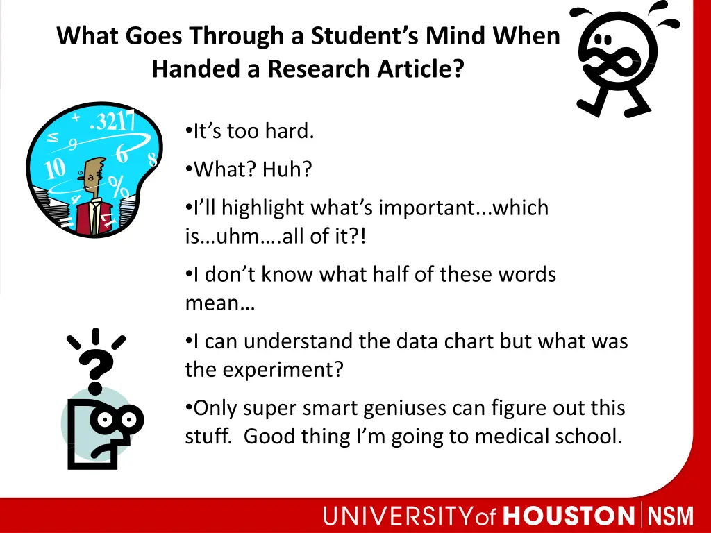 what goes through a student s mind when handed 1