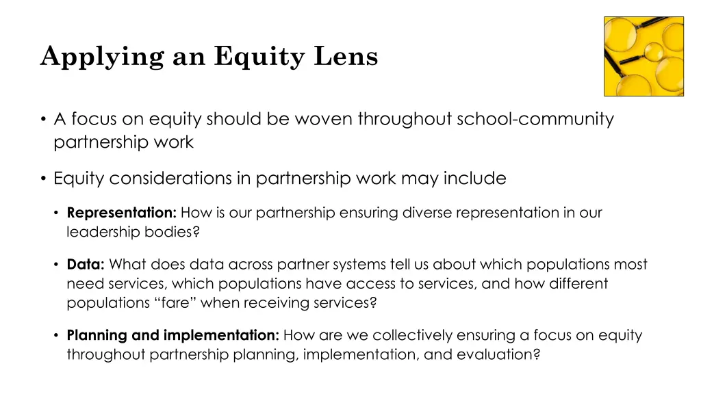 applying an equity lens 1