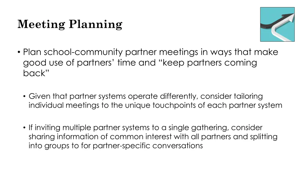 meeting planning
