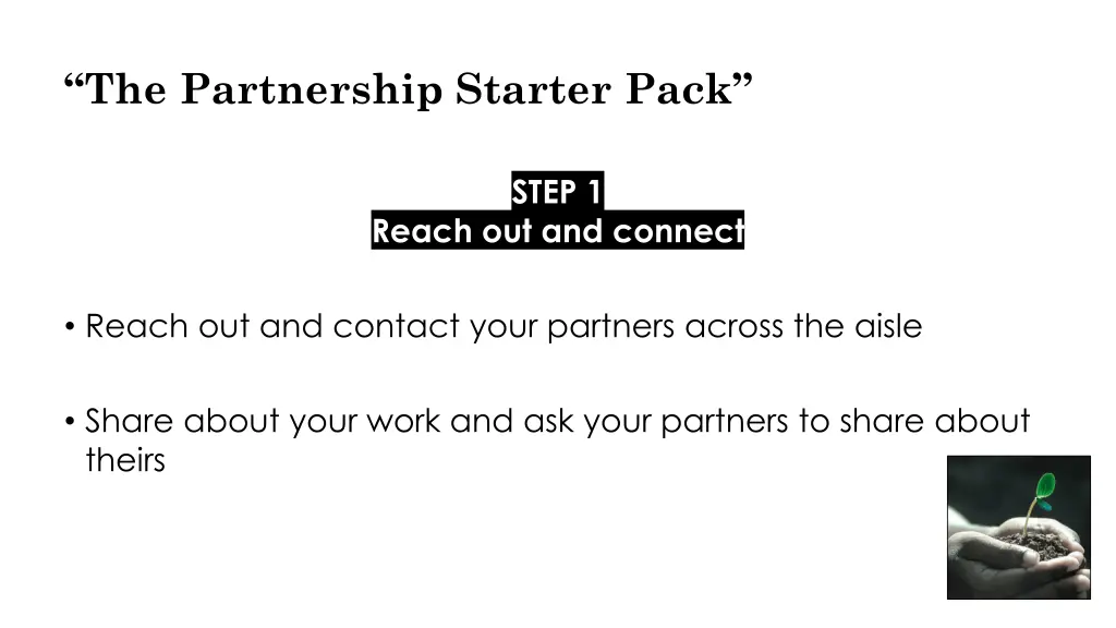 the partnership starter pack 1