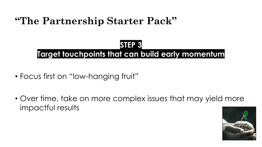 the partnership starter pack 3