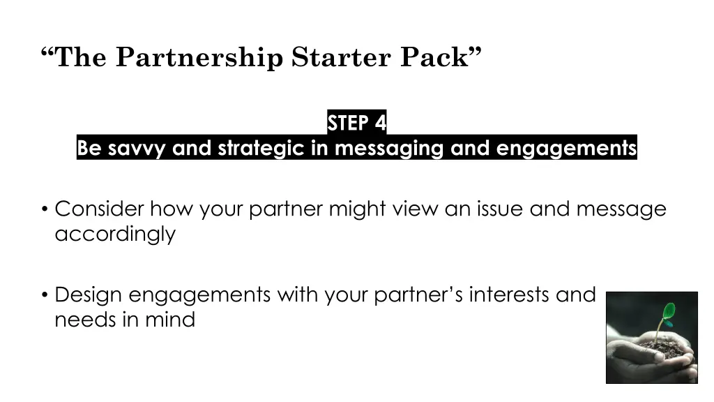 the partnership starter pack 4