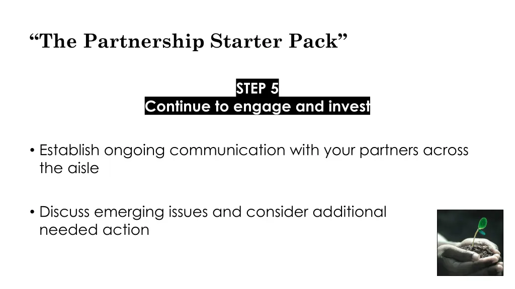 the partnership starter pack 5