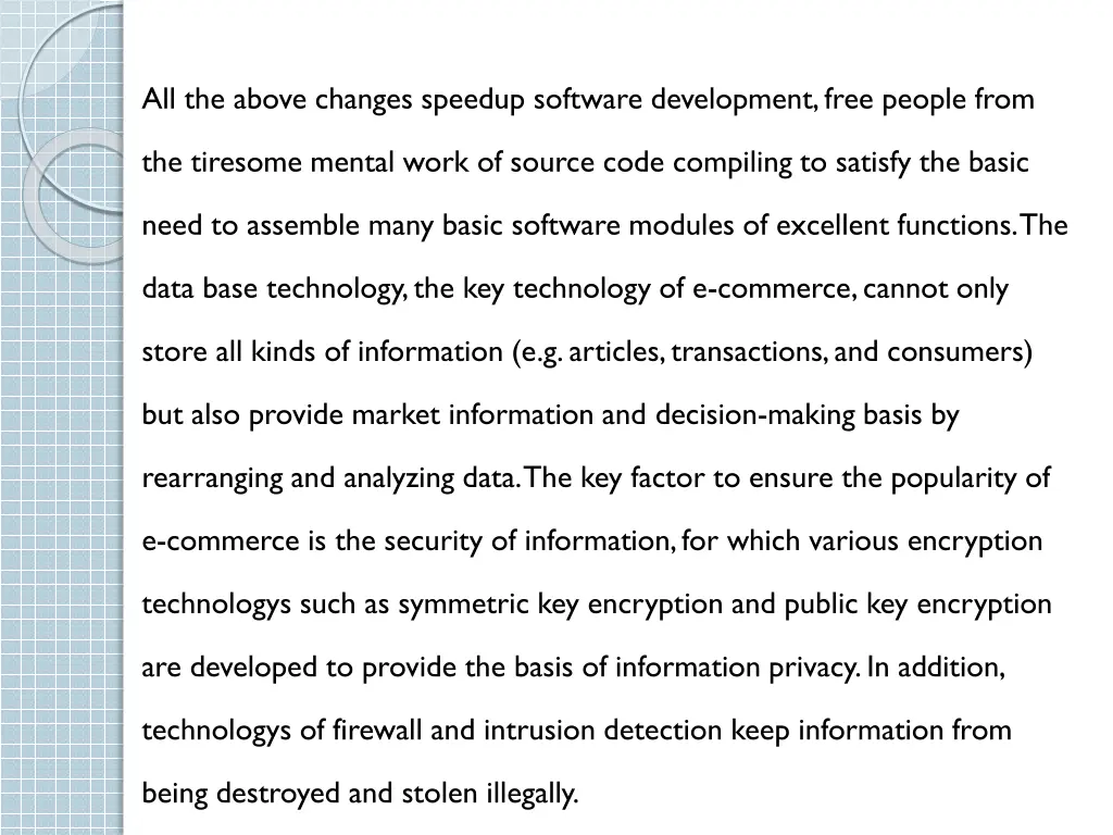 all the above changes speedup software