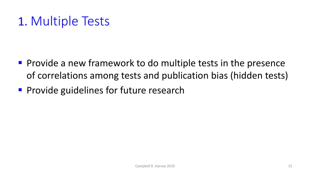 1 multiple tests