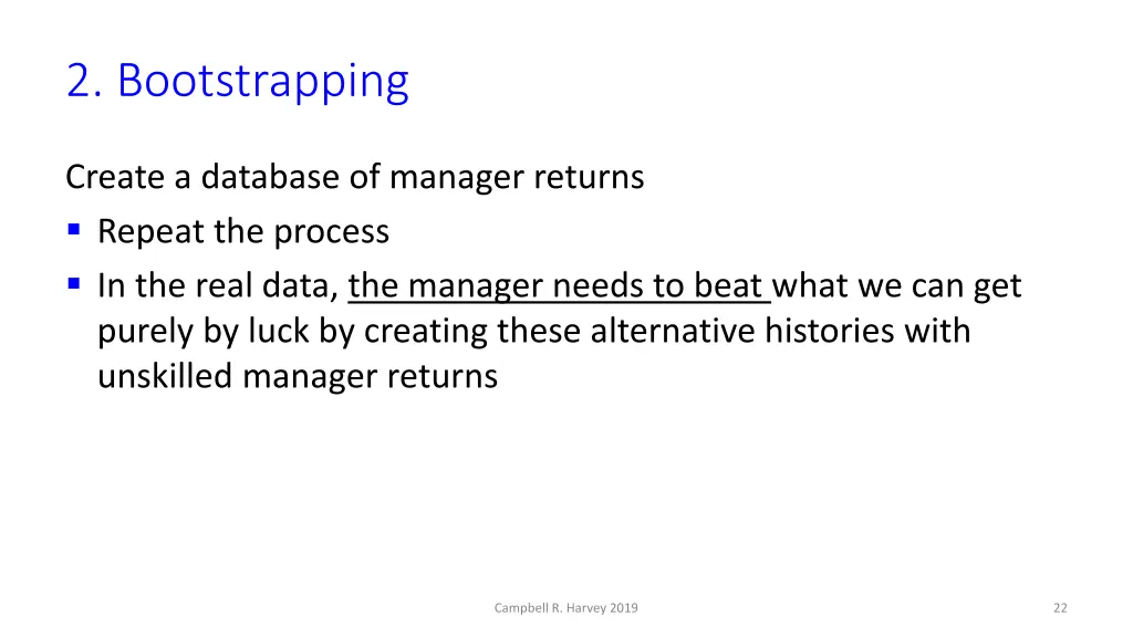 2 bootstrapping 1