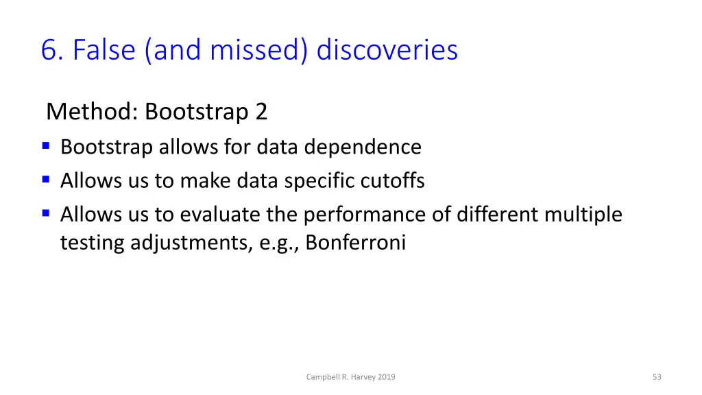 6 false and missed discoveries 17