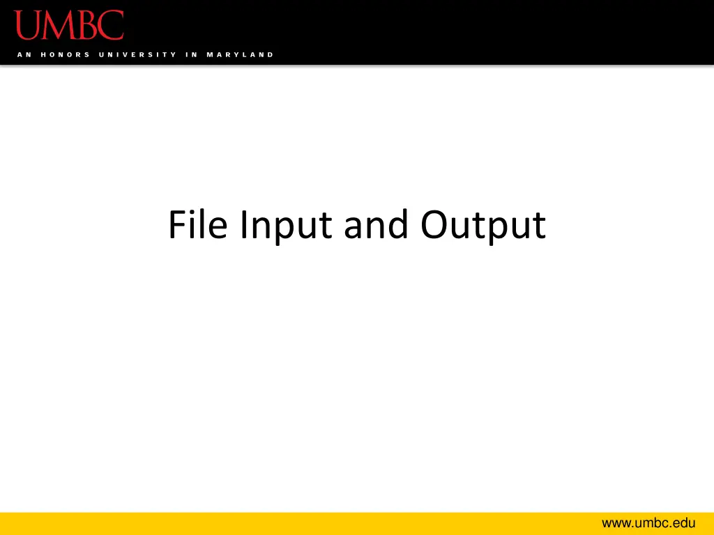 file input and output