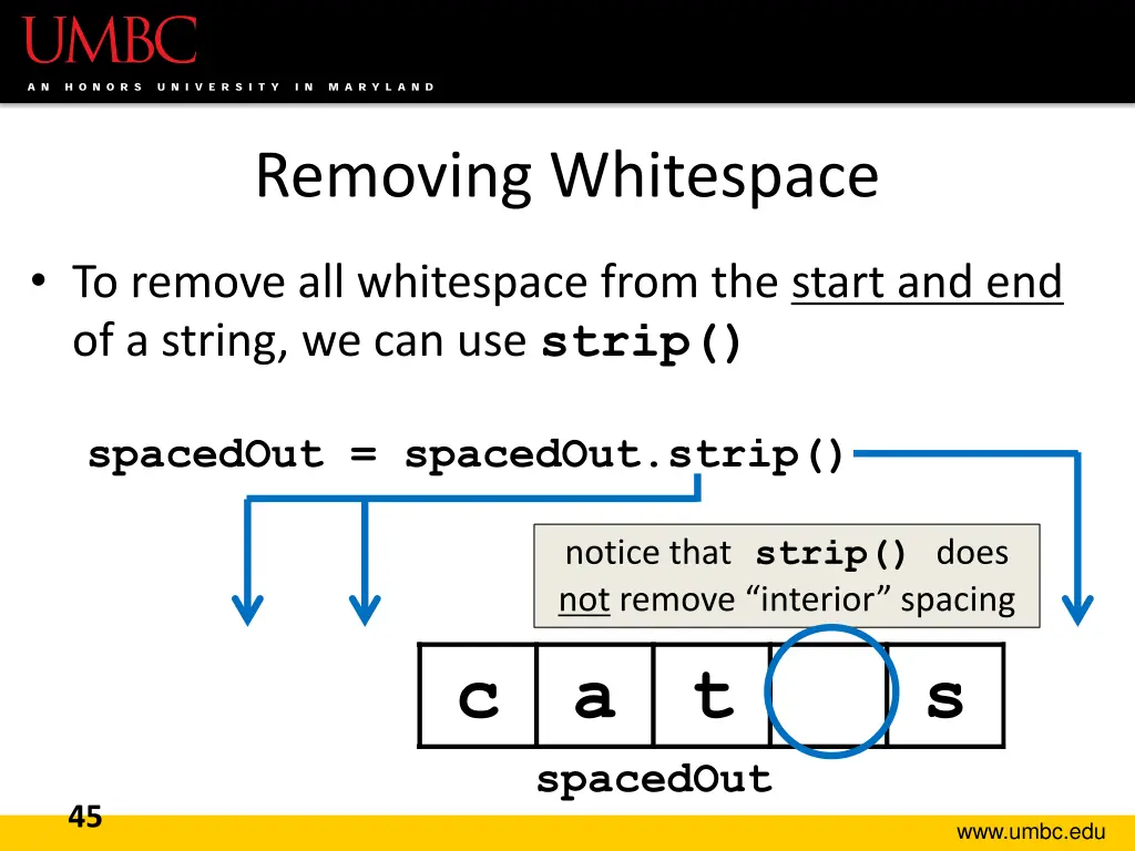 removing whitespace 2