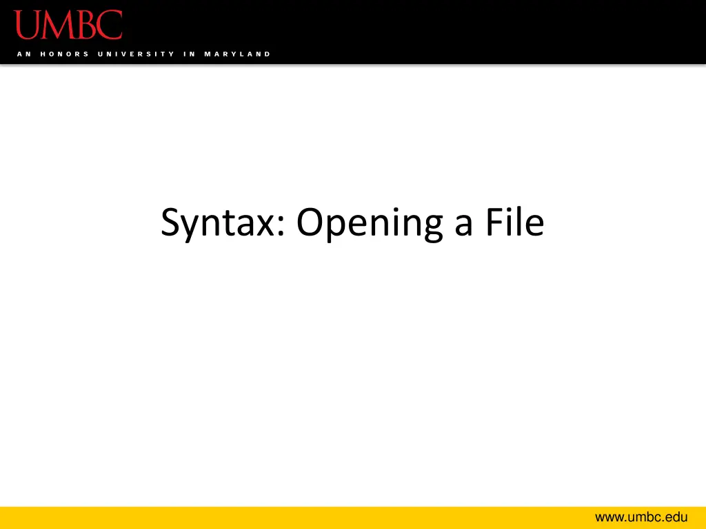 syntax opening a file