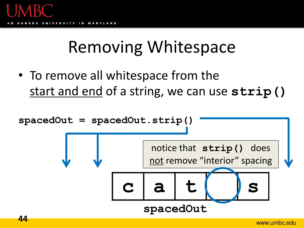 removing whitespace 2