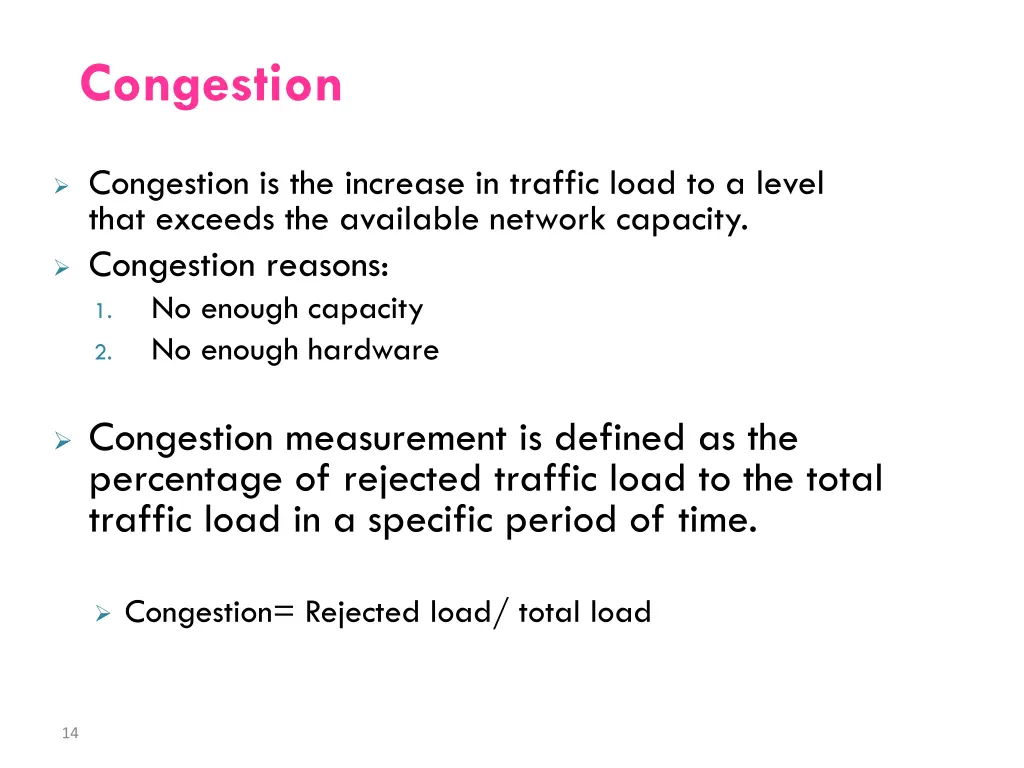 congestion