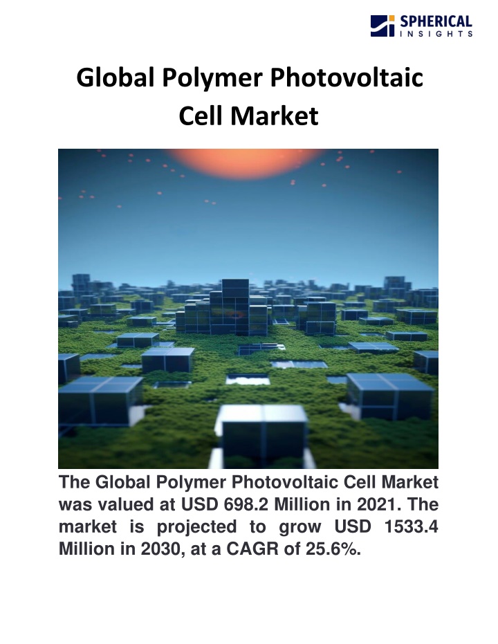 global polymer photovoltaic cell market