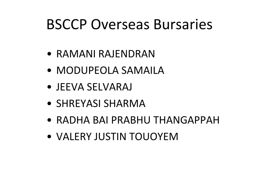 bsccp overseas bursaries 1