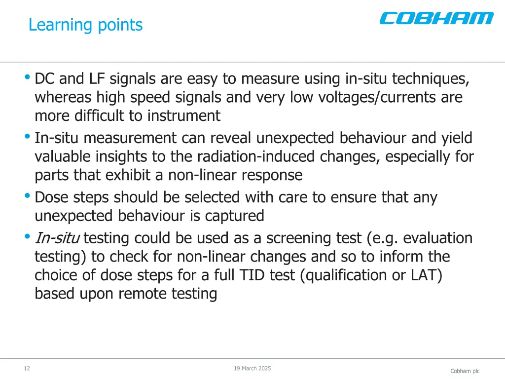 learning points