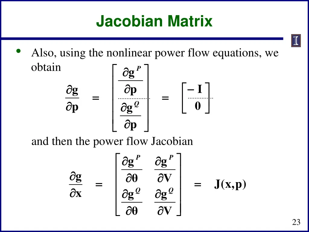 jacobian matrix