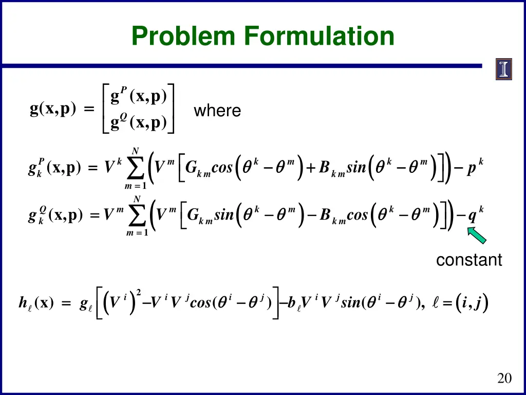 problem formulation 1