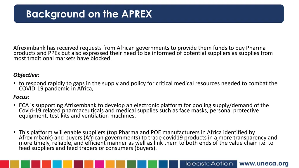 background on the aprex