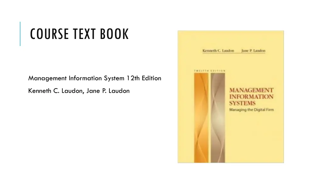 course text book