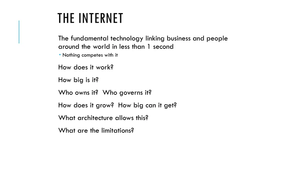 the internet