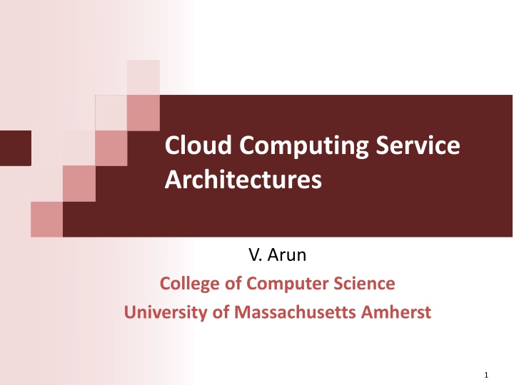 cloud computing service architectures