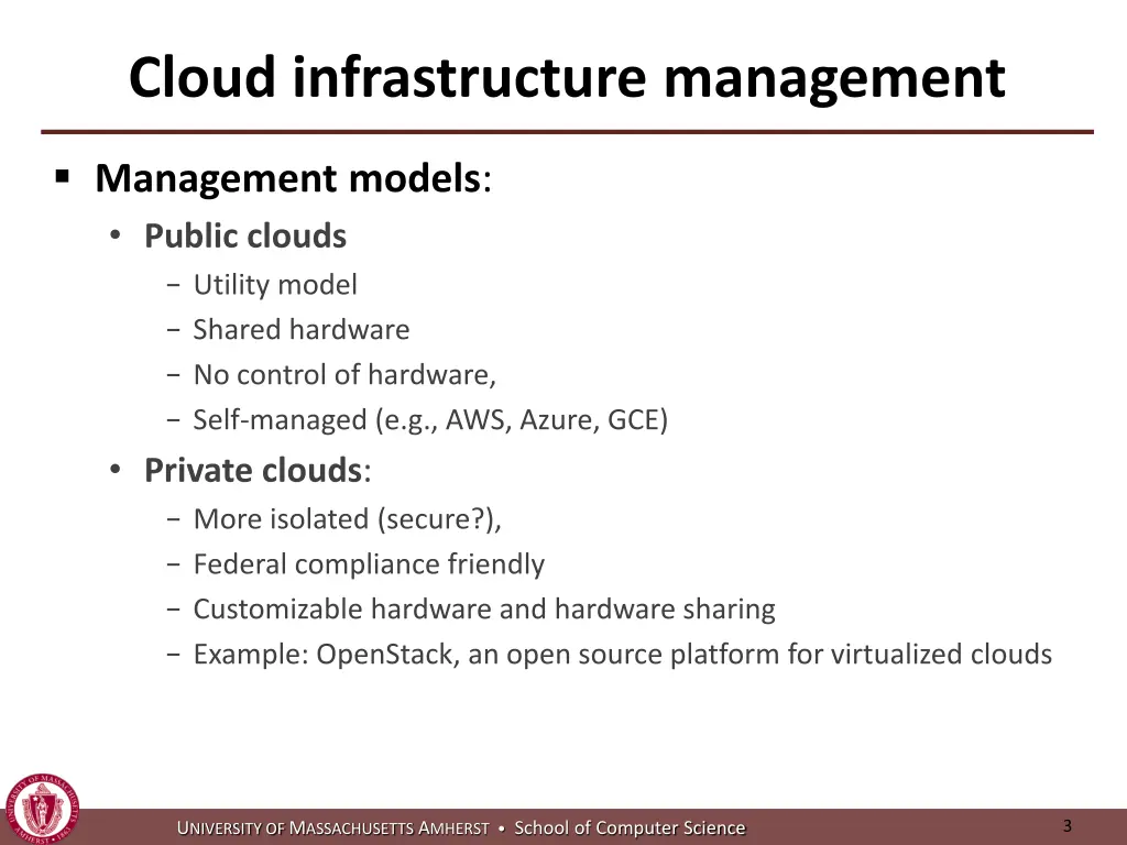 cloud infrastructure management