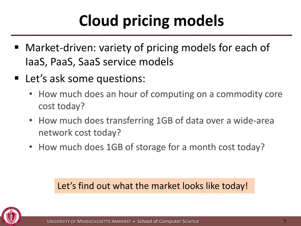 cloud pricing models