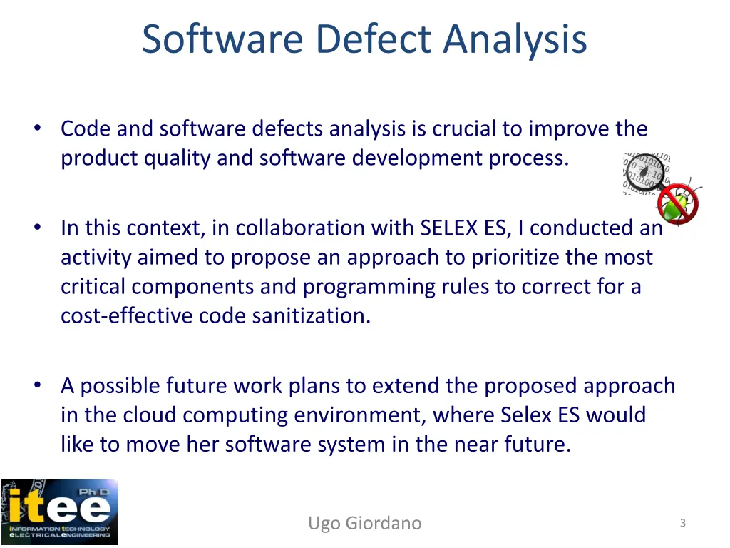 software defect analysis