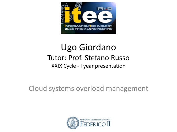 ugo giordano tutor prof stefano russo xxix cycle