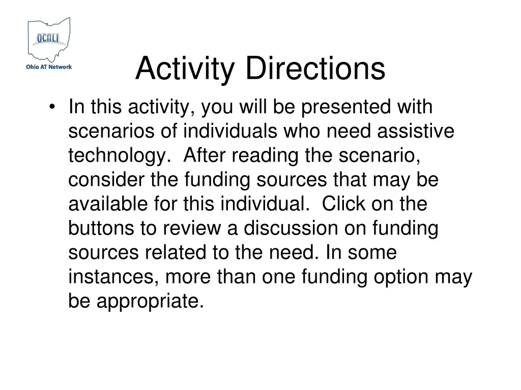 activity directions in this activity you will