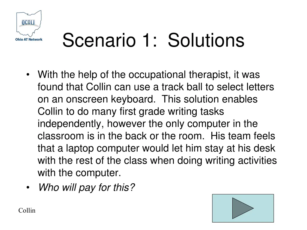 scenario 1 solutions