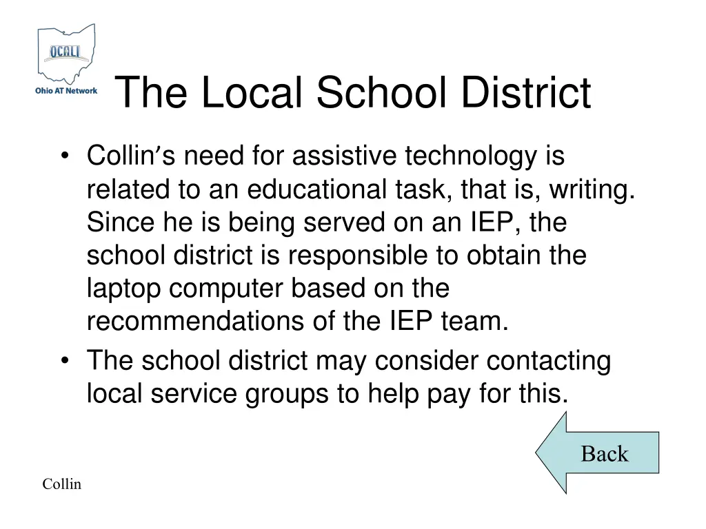 the local school district