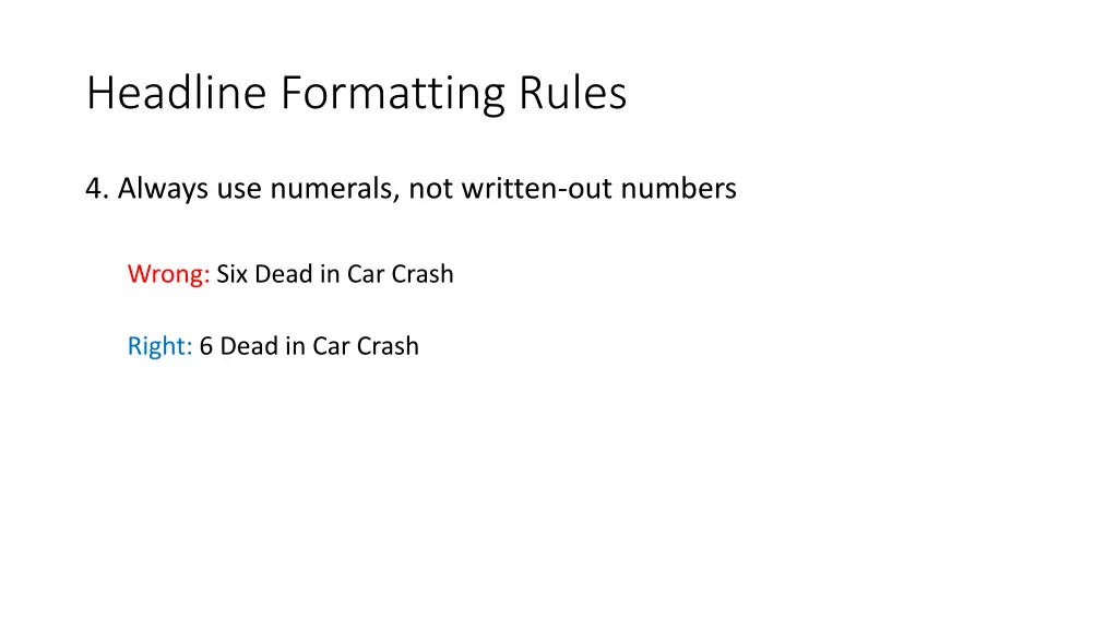 headline formatting rules 3
