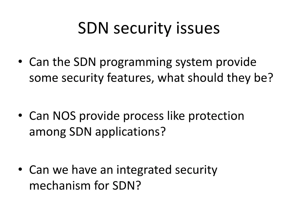 sdn security issues