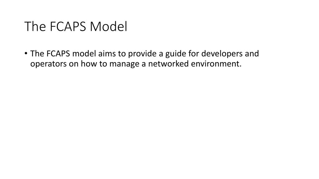 the fcaps model