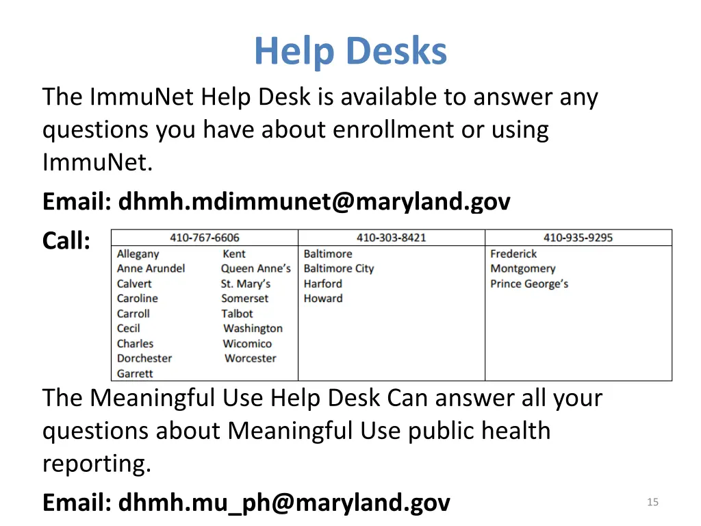 help desks