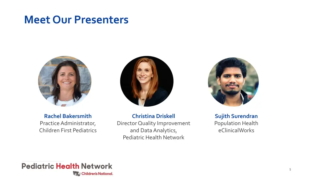 meet our presenters