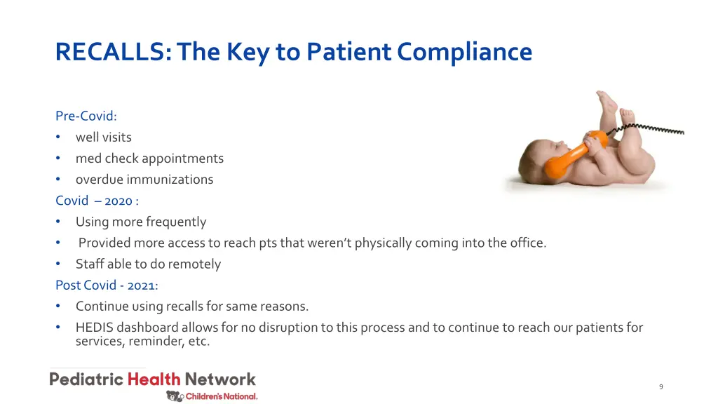 recalls the key to patient compliance