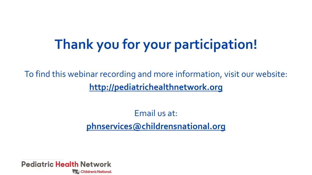 thank you for your participation