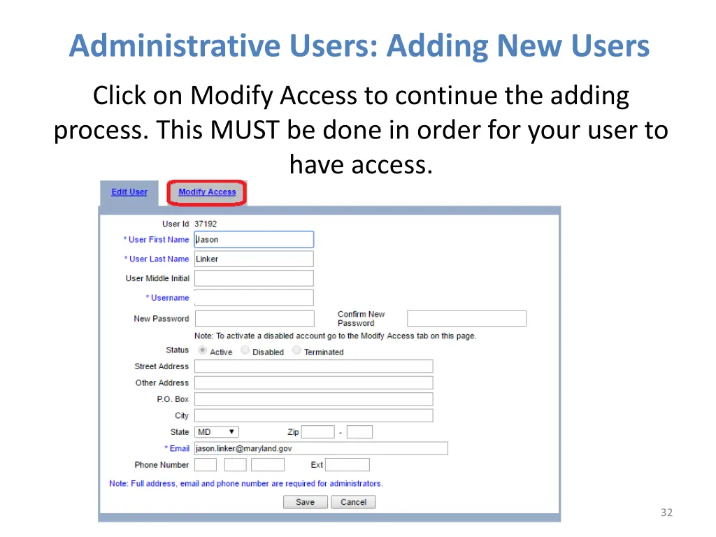 administrative users adding new users 3