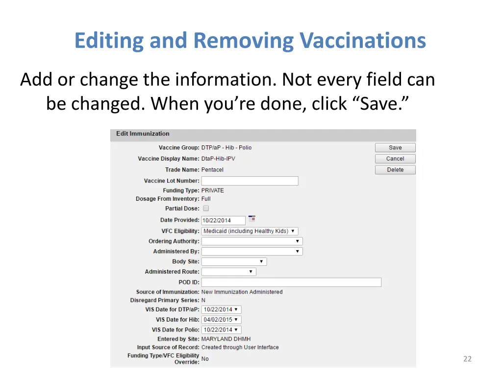 editing and removing vaccinations 1