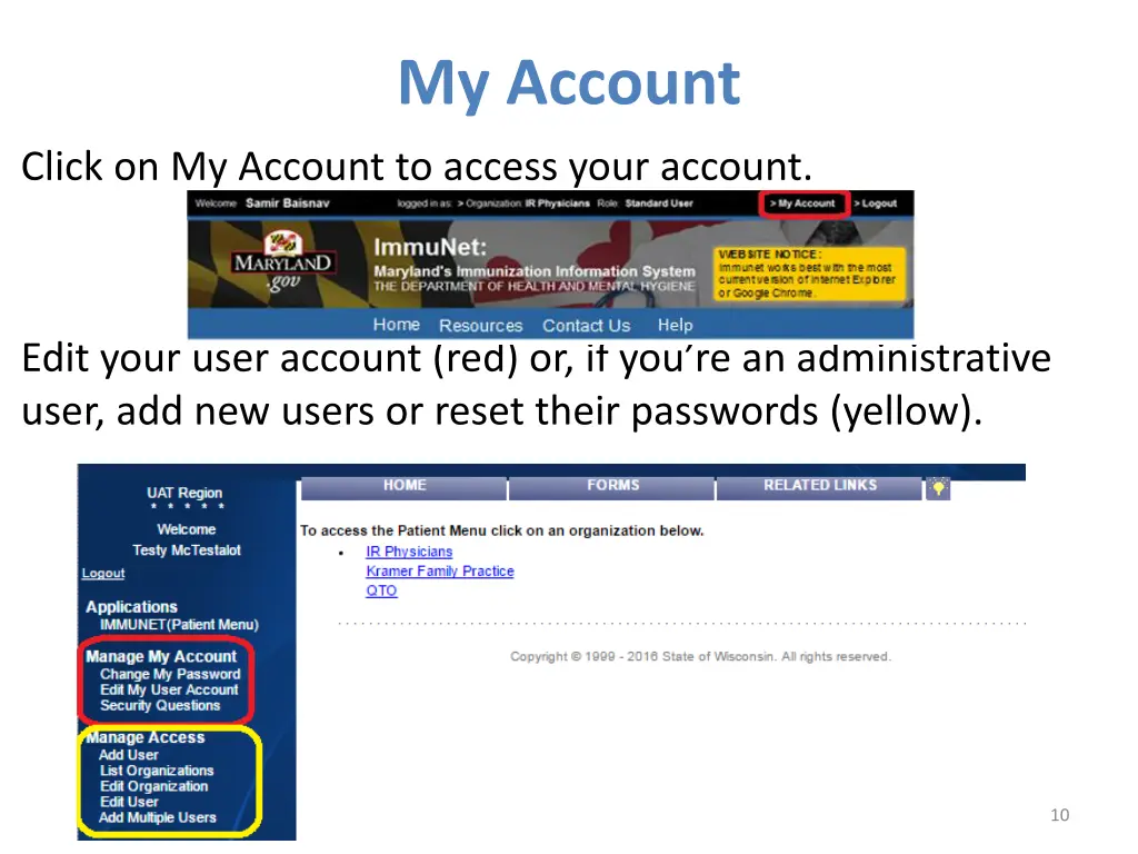 my account