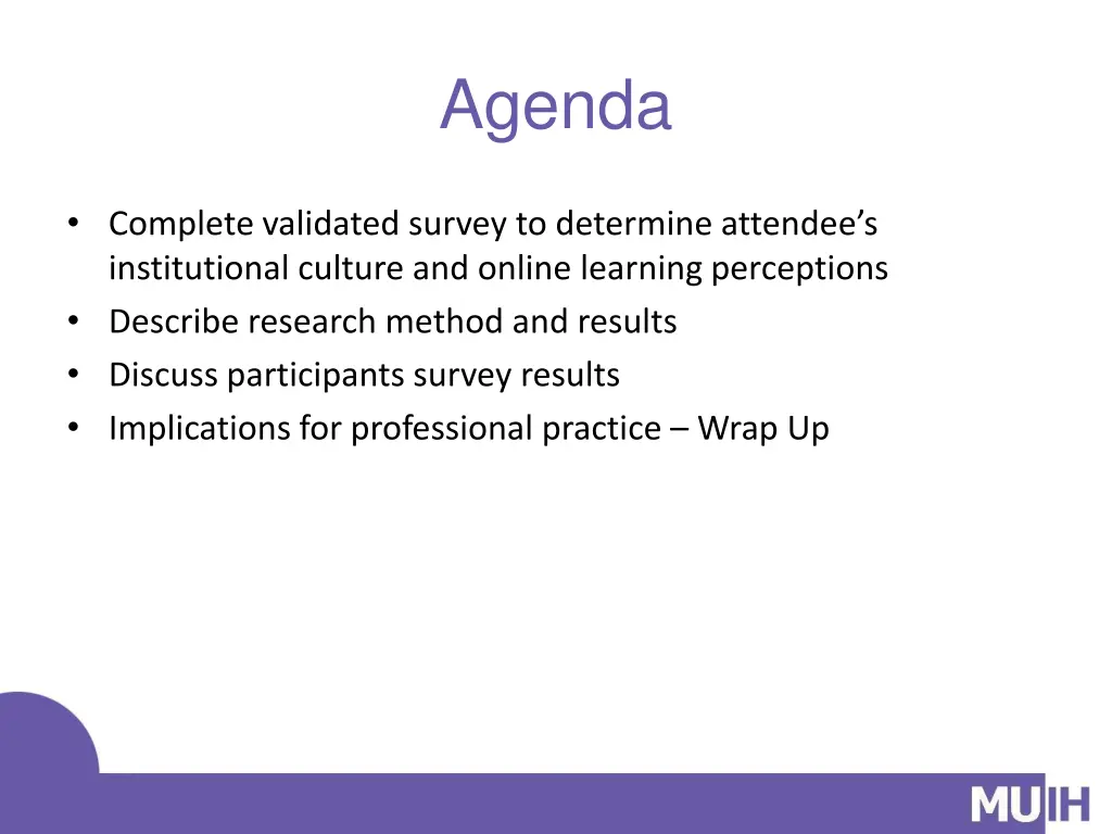agenda