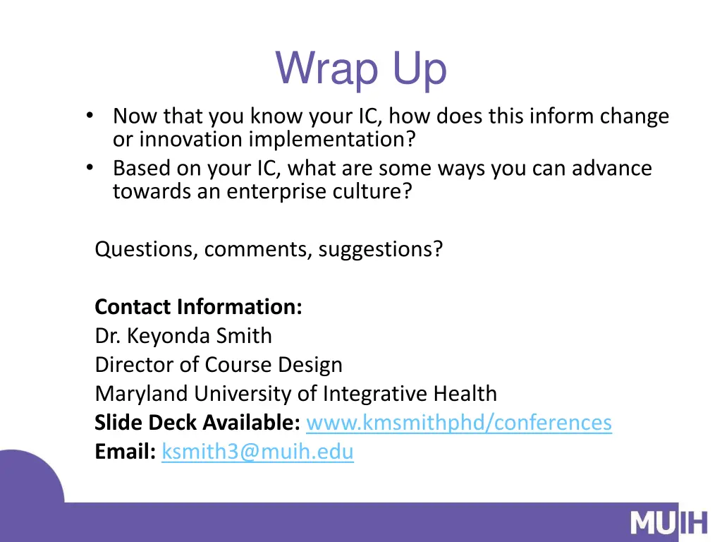 wrap up