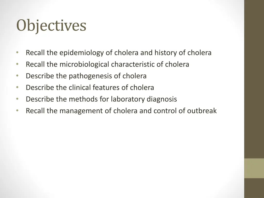 objectives