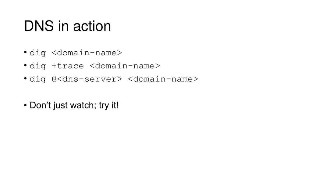 dns in action